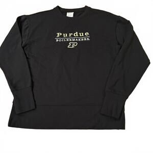 Champion Purdue Boilermakers Black Crewneck Sweatshirt Medium NCAA Sporty